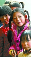 嵩縣板廟小學有了愛心午餐