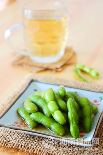 降溫美食:冰鎮香糟毛豆(圖)