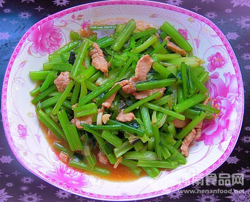 芹菜 肉絲